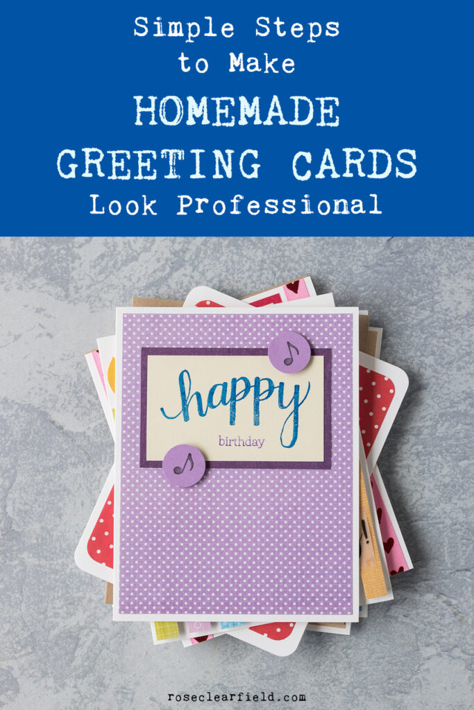 Simple Steps to Make Homemade Greeting Cards Look Professional • Rose