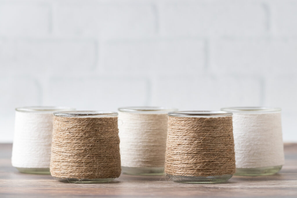 Twine Wrapped Jars