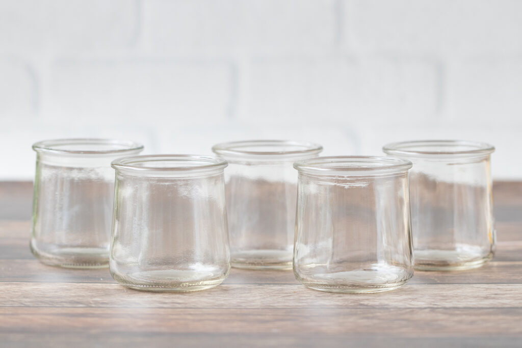 Oui Yogurt Jars Ready for Crafting