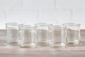 Oui Yogurt Jars Ready for Crafting