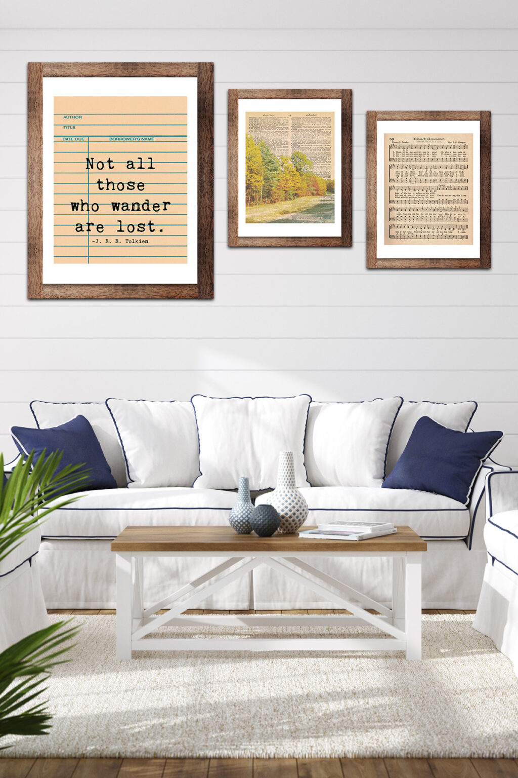 Free Printable Library Card Tolkien Quotes Wall Art • Rose Clearfield