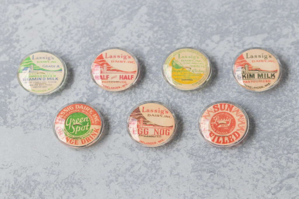 DIY Vintage Milk Cap Magnets