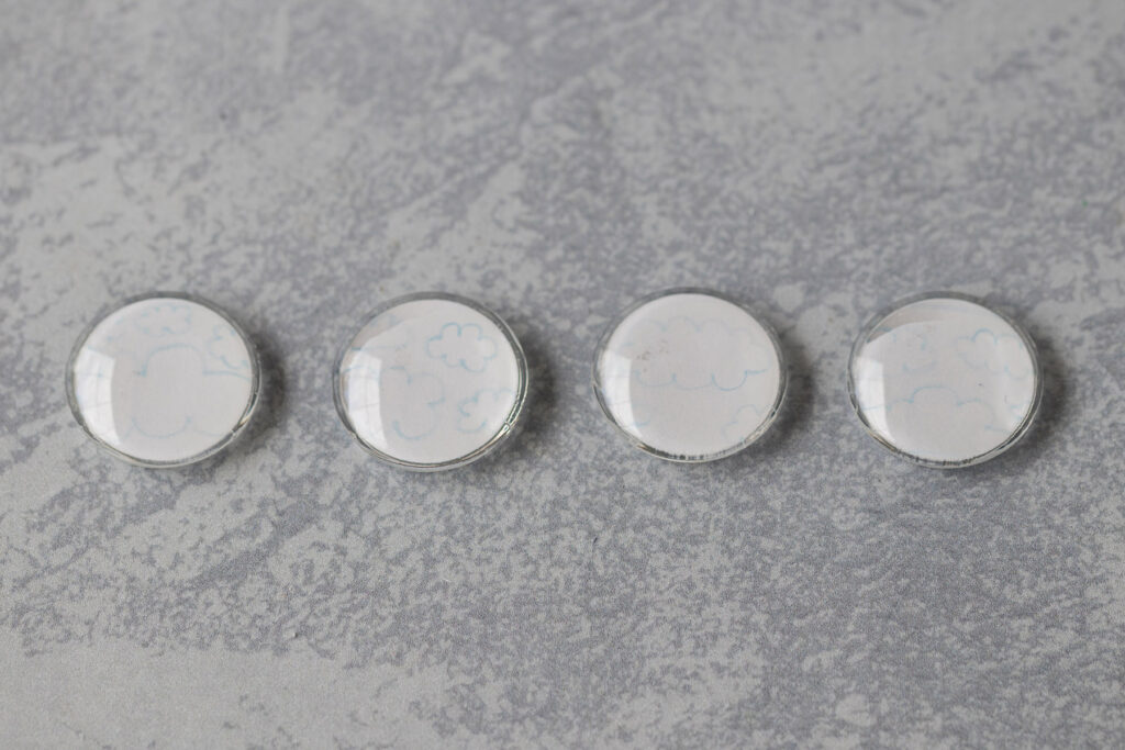 DIY Cloud Glass Magnets