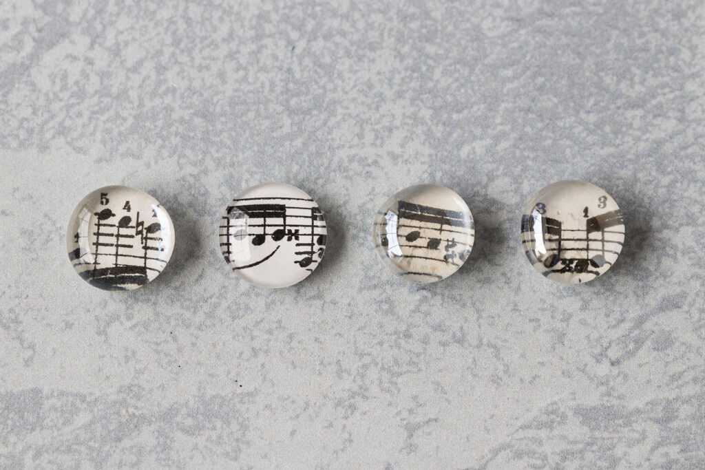 Glass Vase Filler Sheet Music Magnets