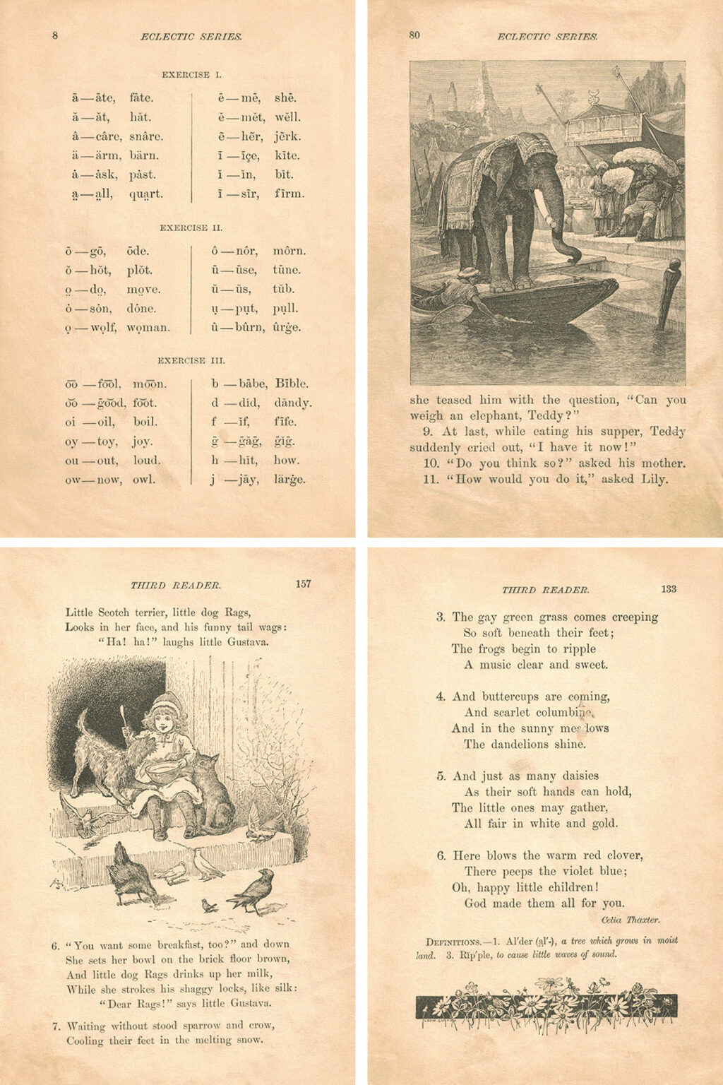 Free Printable McGuffey's Third Eclectic Reader Pages • Rose Clearfield