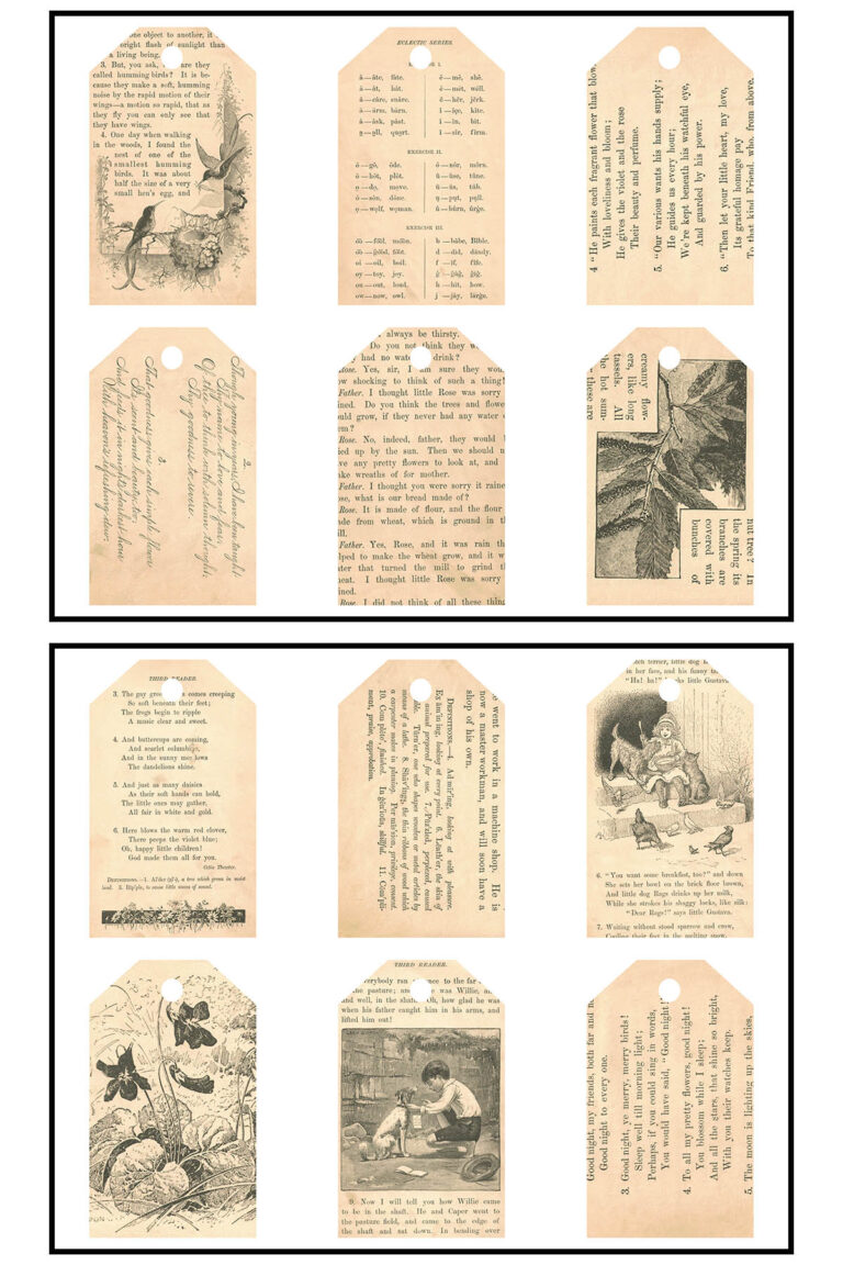 Free Printable McGuffey's Third Eclectic Reader Pages • Rose Clearfield