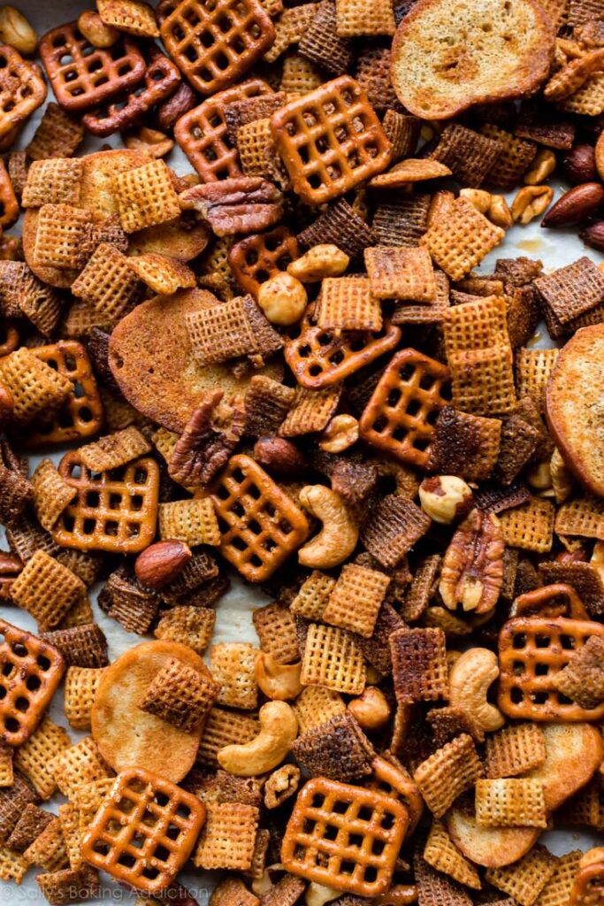 Sweet and Spicy Honey Chex Mix Sally's Baking Addiction