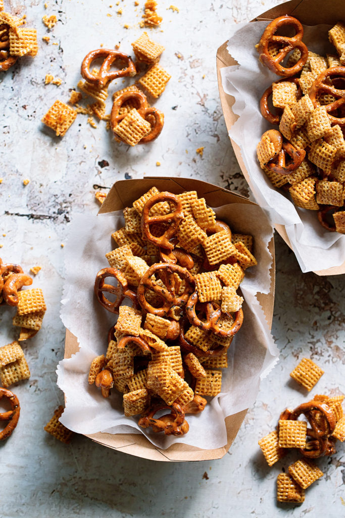Sweet and Spicy Maple Bacon Chex Mix Real Food by Dad