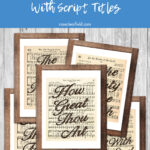 14 Free Printable Vintage Hymns With Script Titles