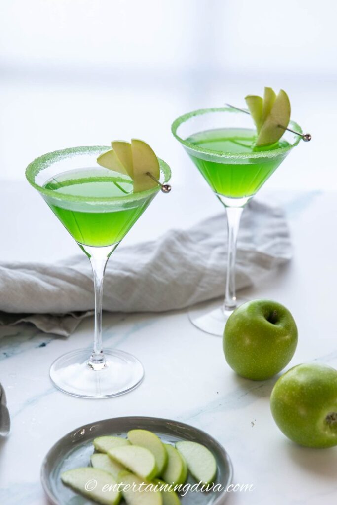 Appletini Mocktail Entertaining Diva