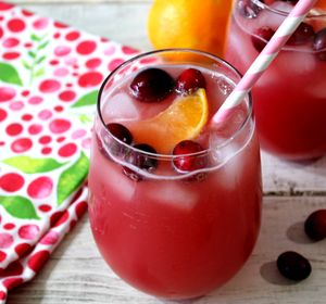 Cranberry Kiss Mocktail Peanut Butter and Peppers