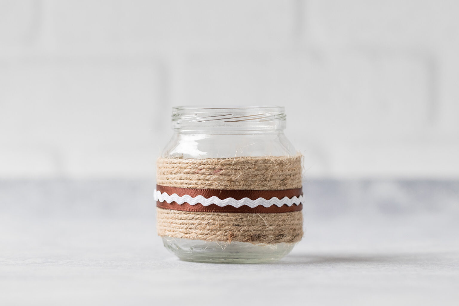 Fall TwineWrapped Oui Yogurt Jars • Rose Clearfield