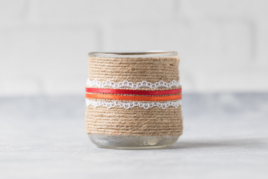 Autumn Twine Wrapped Oui Jar