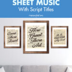 Free Printable Vintage Hymns Sheet Music With Script Titles