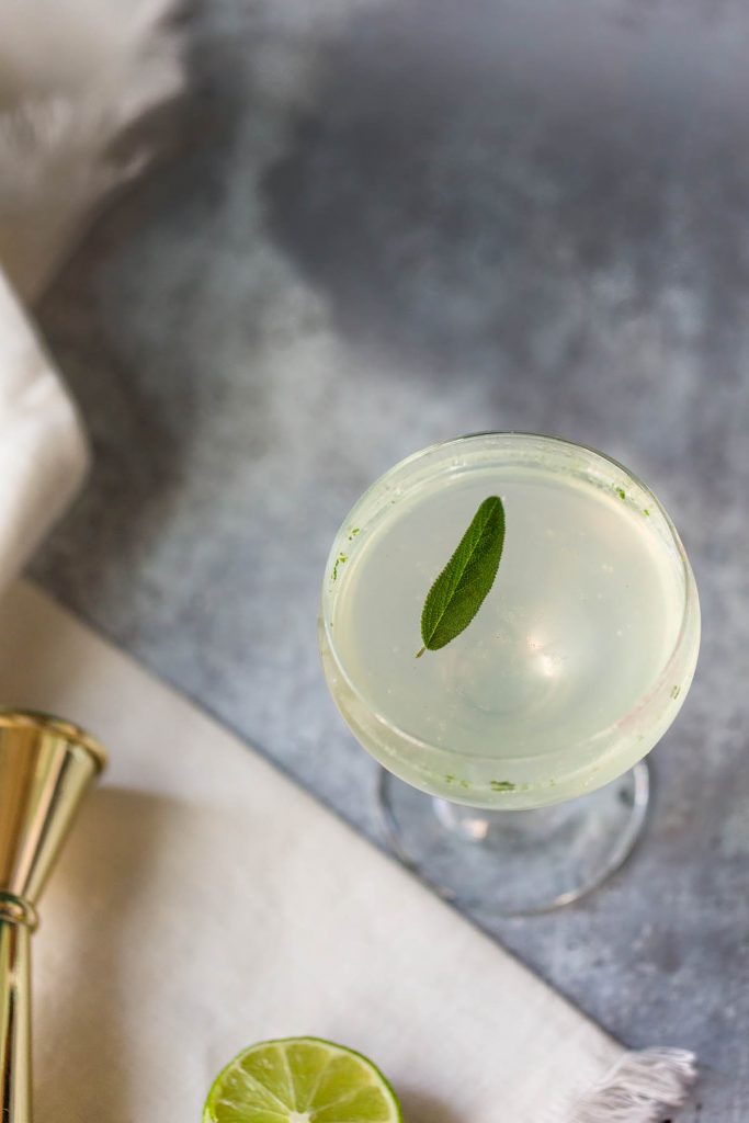 Sparking Sage Gimlet Mocktail Food Banjo