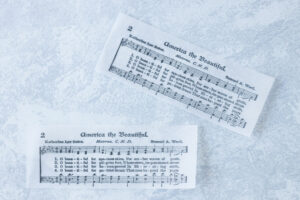 Sheet Music Printed on Vellum