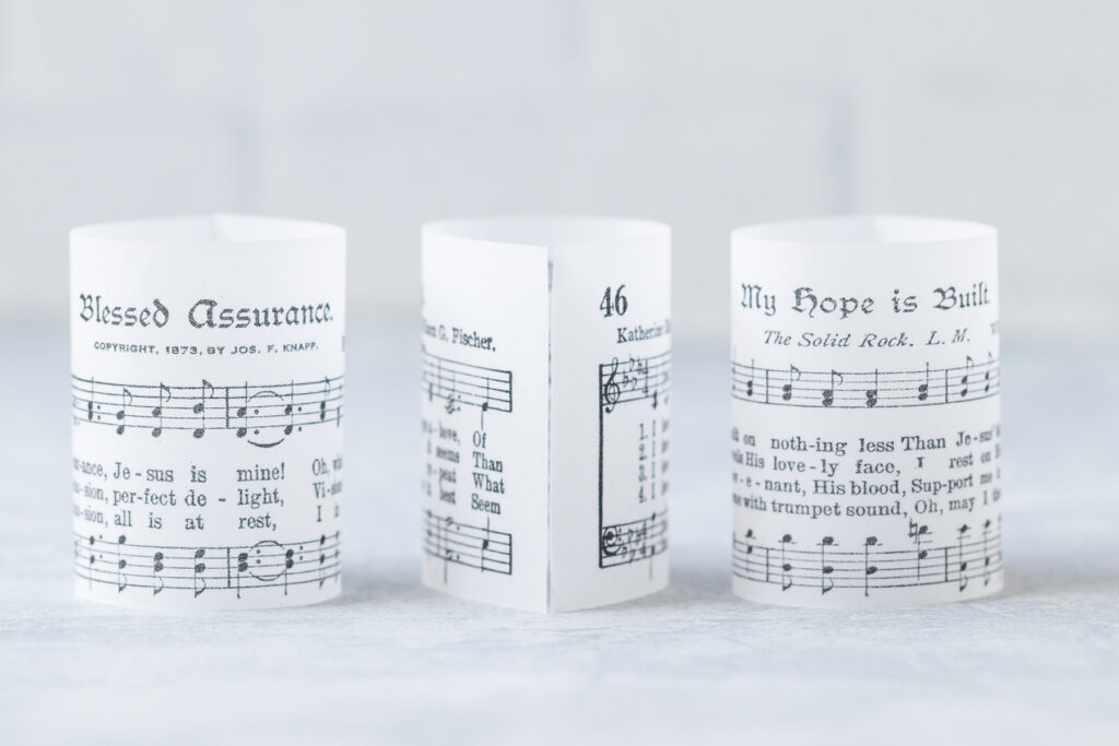 Sheet Music Printed on Vellum