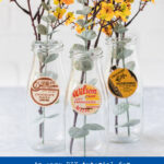 An Easy DIY Tutorial for Fall Milk Cap Floral Vases