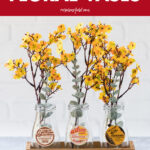 DIY Fall Milk Cap Floral Vases