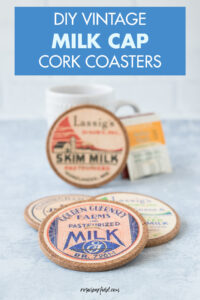 DIY Vintage Milk Cap Cork Coasters