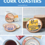 Easy DIY Vintage Milk Cap Cork Coasters