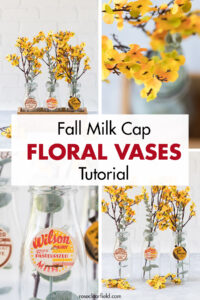 Fall Milk Cap Floral Vases Tutorial