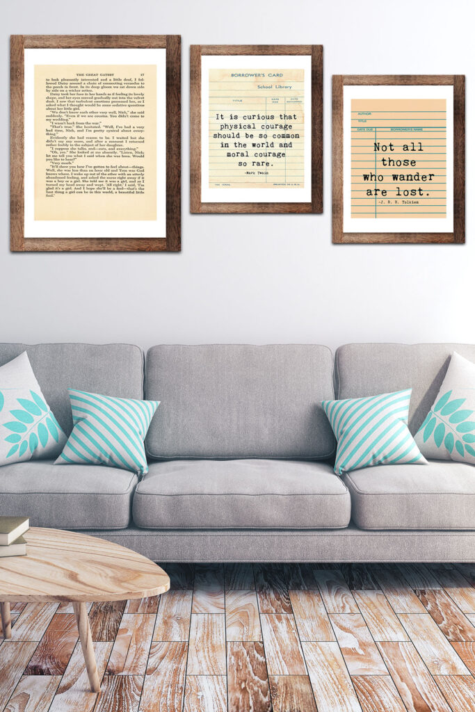 Living Room Literary Framed Art