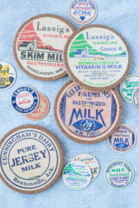 Handmade Vintage Milk Cap Cork Coasters