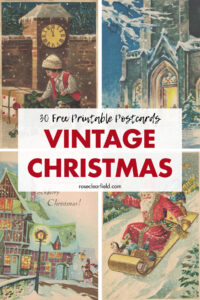 30 Free Printable Postcards Vintage Christmas