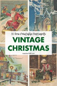30 Free Printable Postcards Vintage Christmas