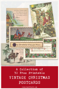 A Collection of 30 Free Printable Vintage Christmas Postcards
