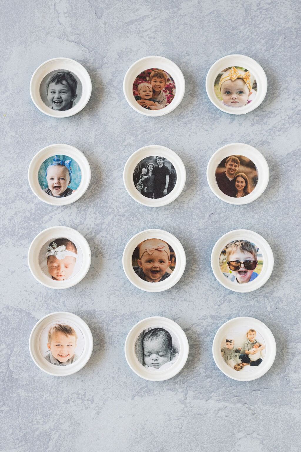 DIY Baby Food Jar Lid Photo • Rose Clearfield
