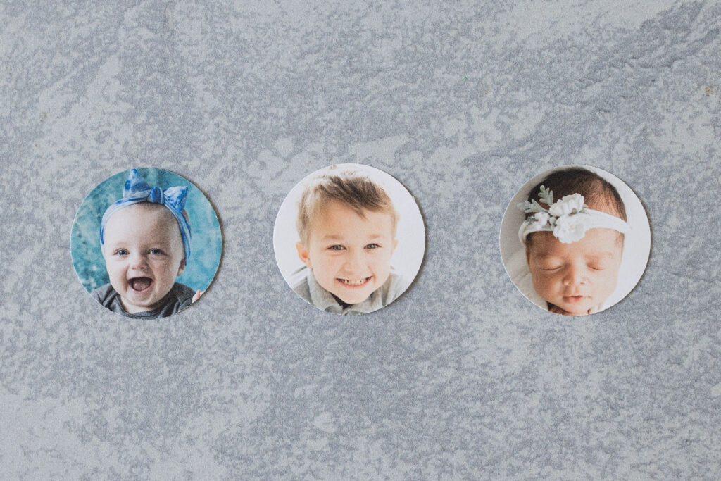 Circle Photos for DIY Magnets