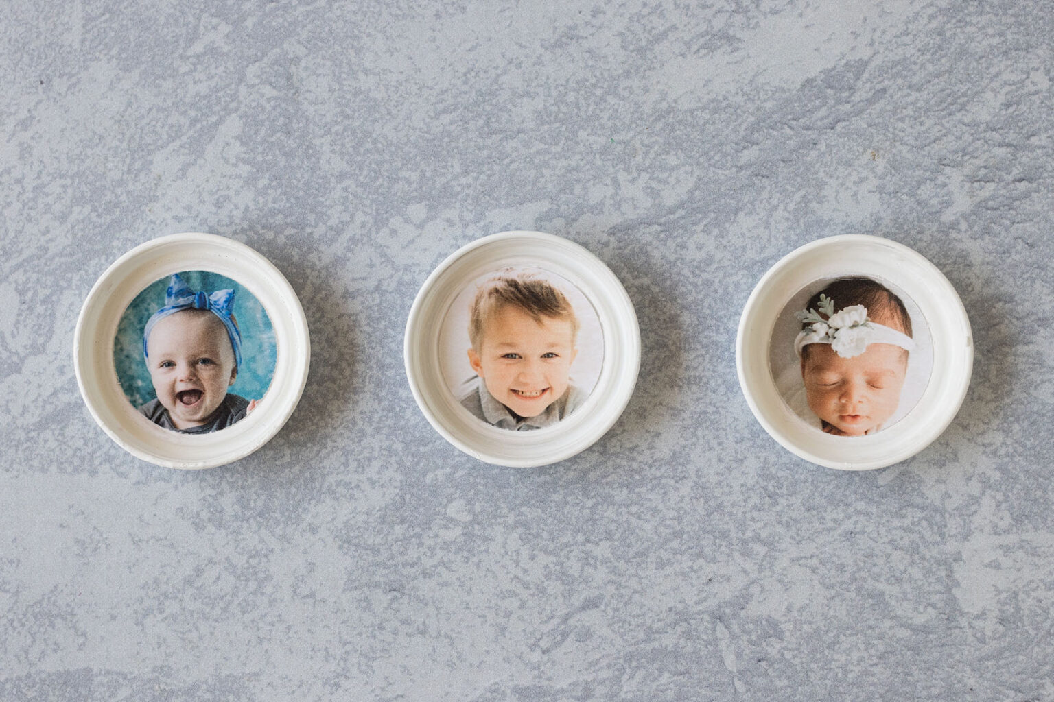 DIY Baby Food Jar Lid Photo • Rose Clearfield