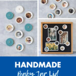 Handmade Baby Jar Lid Photo Magnets