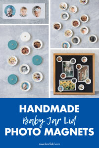 Handmade Baby Jar Lid Photo Magnets