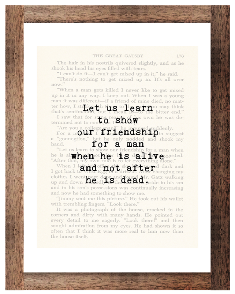 Free Printable The Great Gatsby Quotes Wall Art • Rose Clearfield