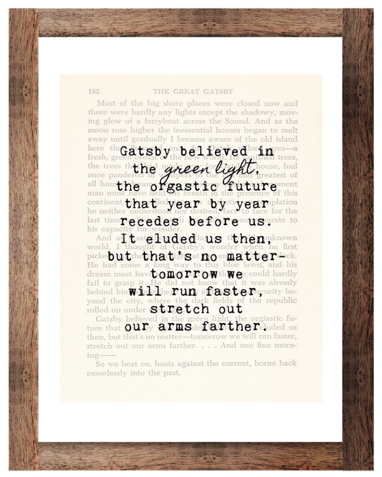 Free Printable The Great Gatsby Quotes Wall Art • Rose Clearfield