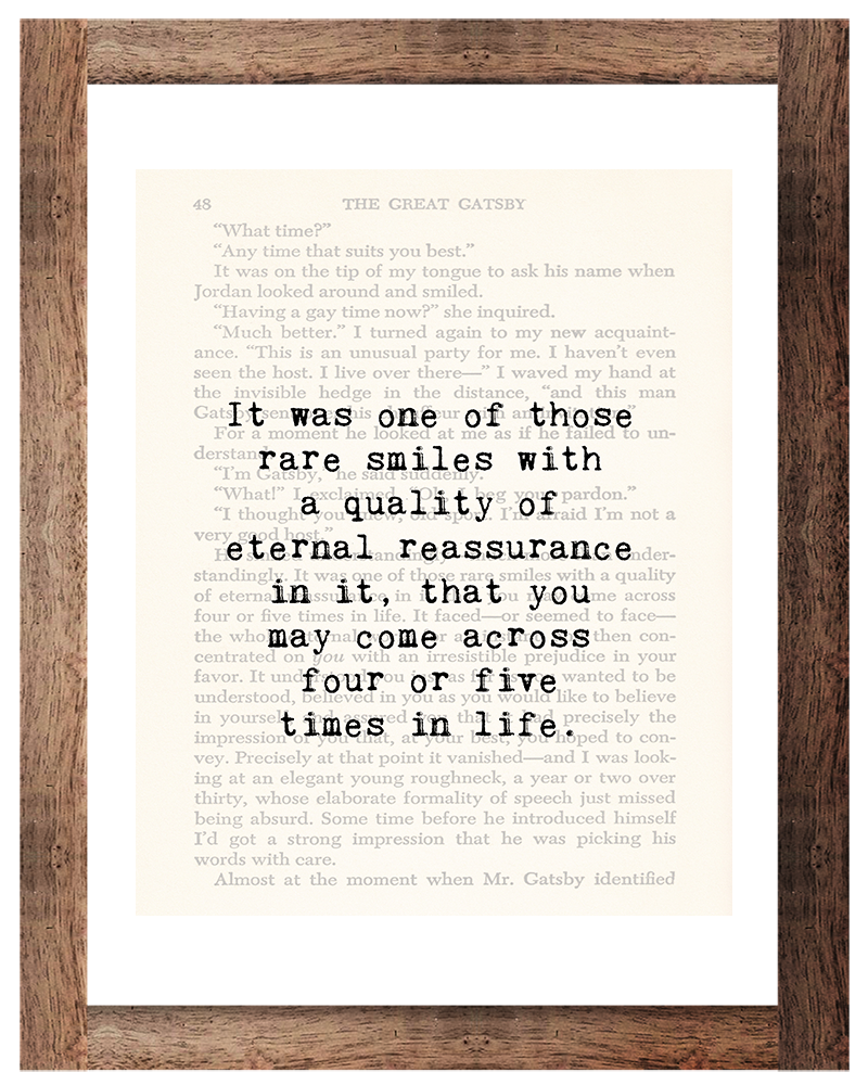 Free Printable The Great Gatsby Quotes Wall Art • Rose Clearfield