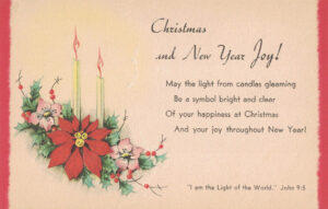 Vintage Postcard Christmas Christmas and New Year Joy