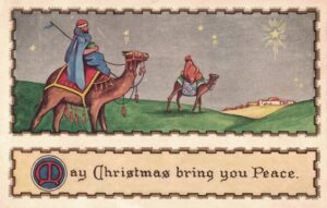 Vintage Postcard Christmas May Christmas Bring You Peace