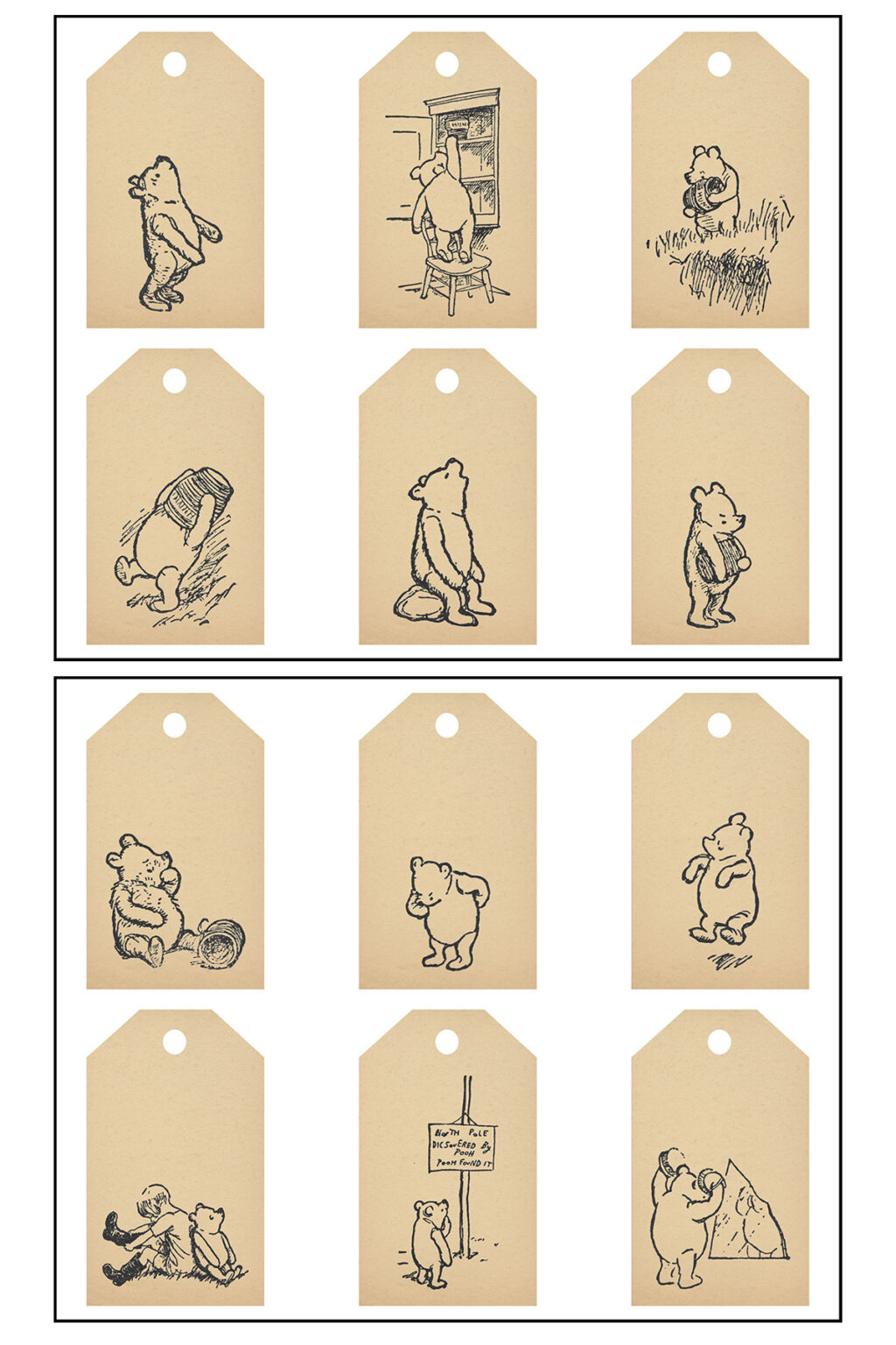 Free Printable Vintage Winnie the Pooh Book Pages • Rose Clearfield