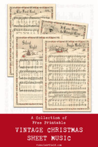 A Collection of Free Printable Vintage Christmas Sheet Music