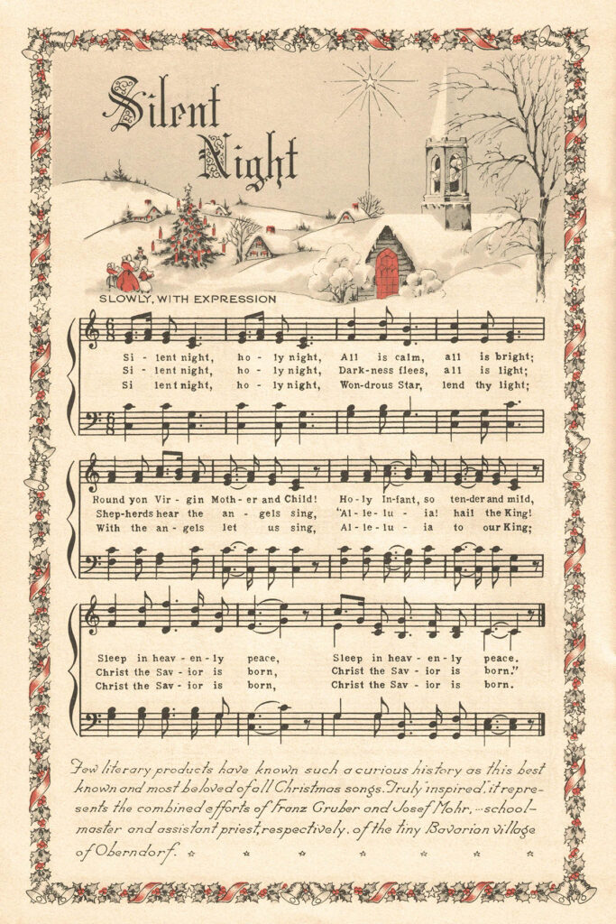 Christmas Carols Farris Cover 1953 Silent Night