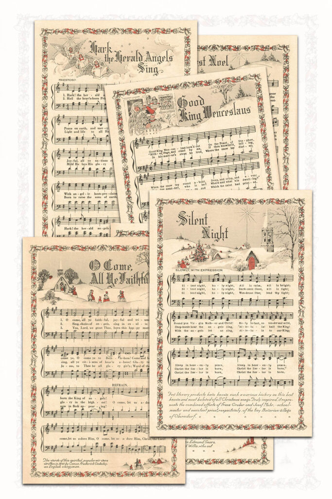 Free Printable Vintage Christmas Carols