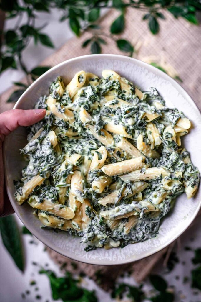 Creamy Spinach Pasta Gluten Free Stories