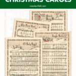 Free Printable Vintage Color Illustrated Christmas Carols