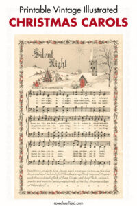 Printable Vintage Illustrated Christmas Carols