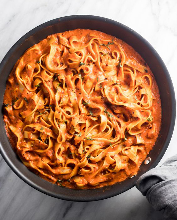 Roasted Red Pepper Pasta Fun Without FODMAPS