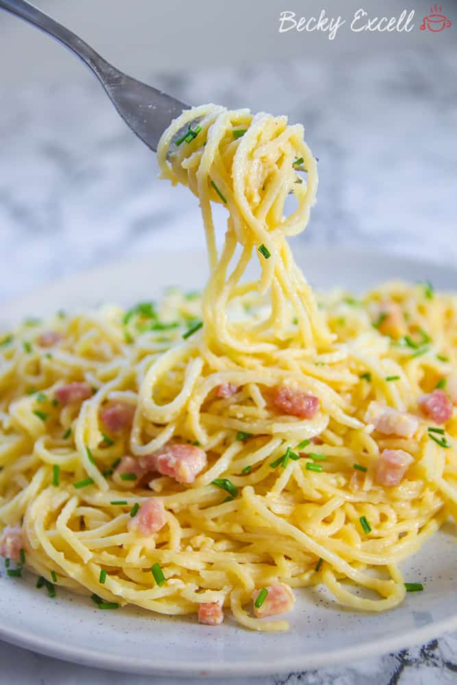 Spaghetti Carbonara Gluten Free Cup of Tea